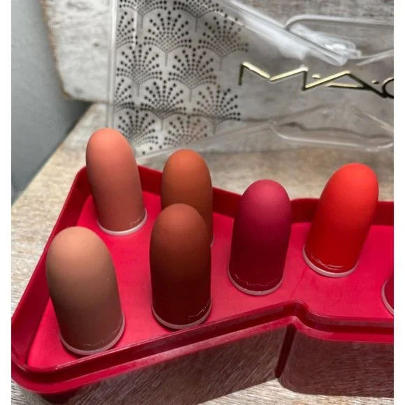 Mac Cosmetics Powder Kiss Lip Vault x 12 HOLIDAY COLLECTION - Picture 6 of 16